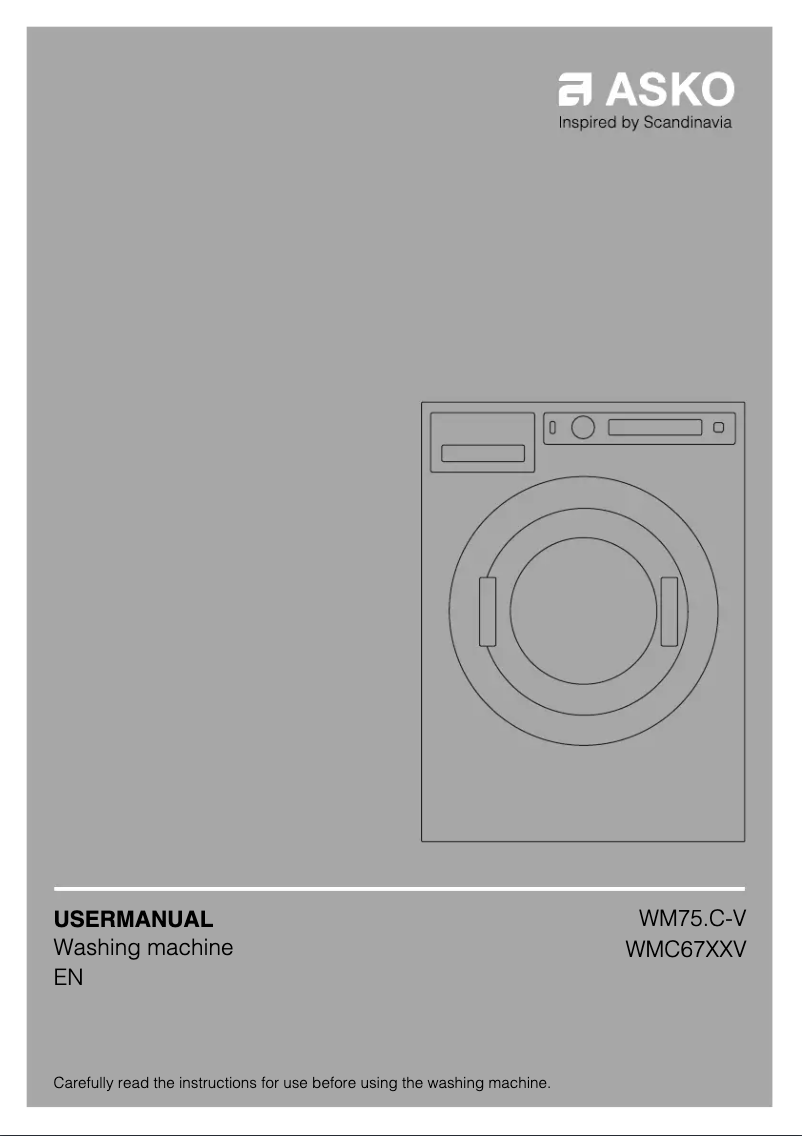 Image de la première page du manuel de l'appareil WMC6742V.T