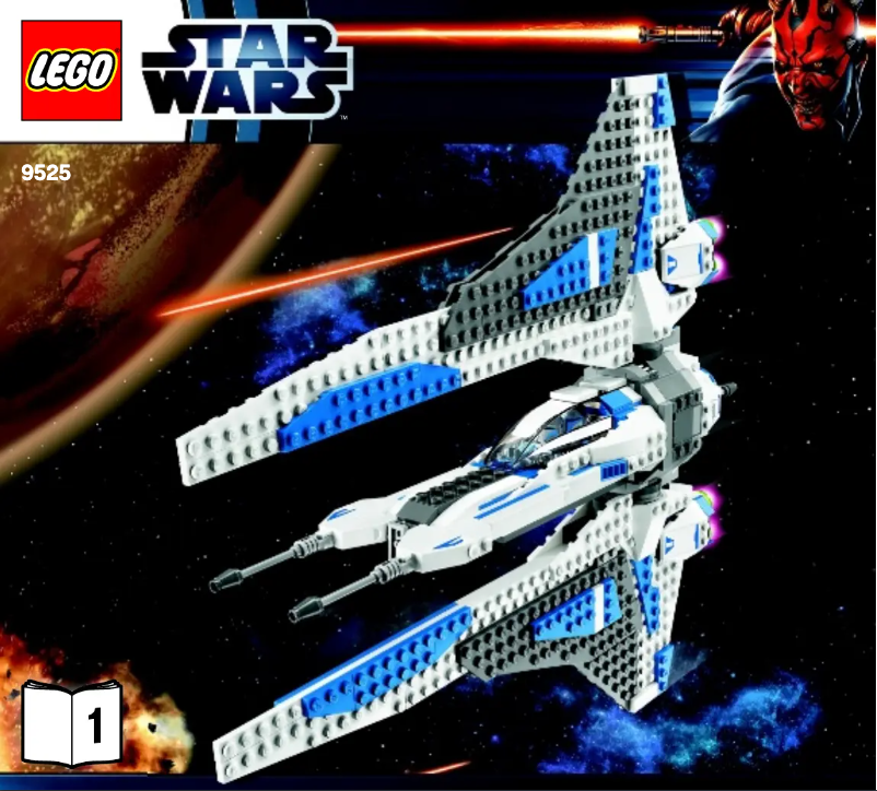 Image de la première page du manuel de l'appareil Pre Vizsla's Mandalorian (TM) Fighter