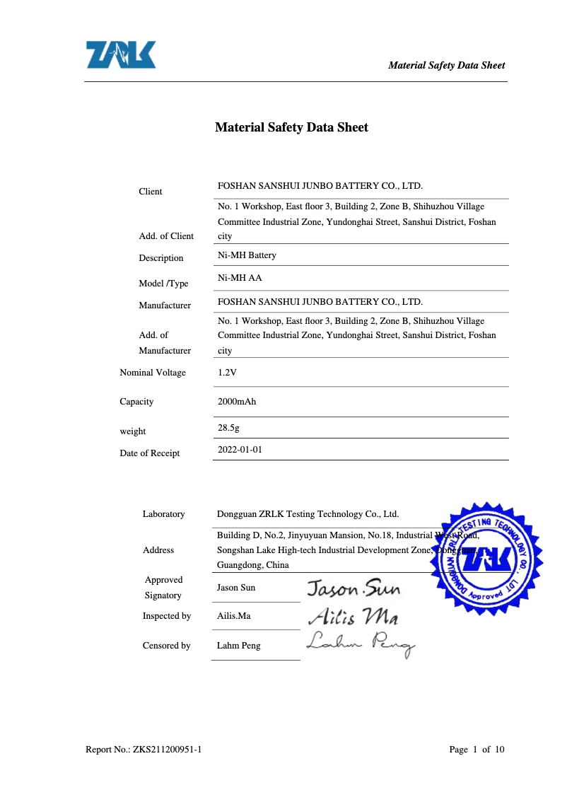 Page n°1 - Instructions de sécurité Kern FH 50UK