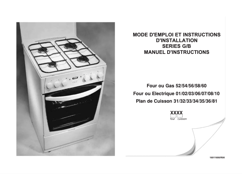 Page n°1 - Manuel utilisateur Arrow B52312F01