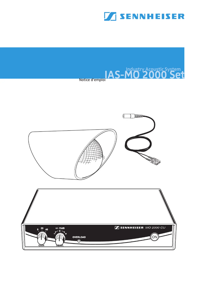 Page 1 de la notice Manuel utilisateur Sennheiser IAS MO 2000 Set
