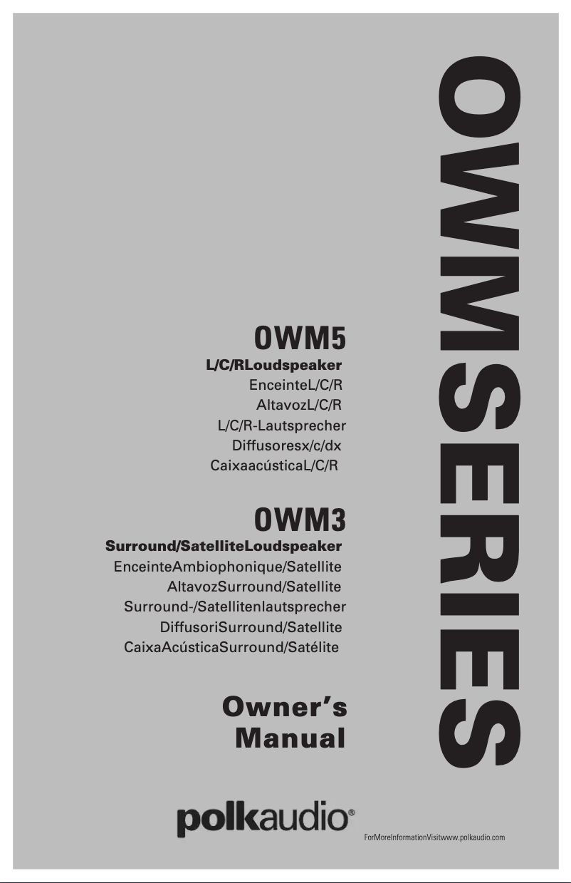 Image de la première page du manuel de l'appareil OWM3