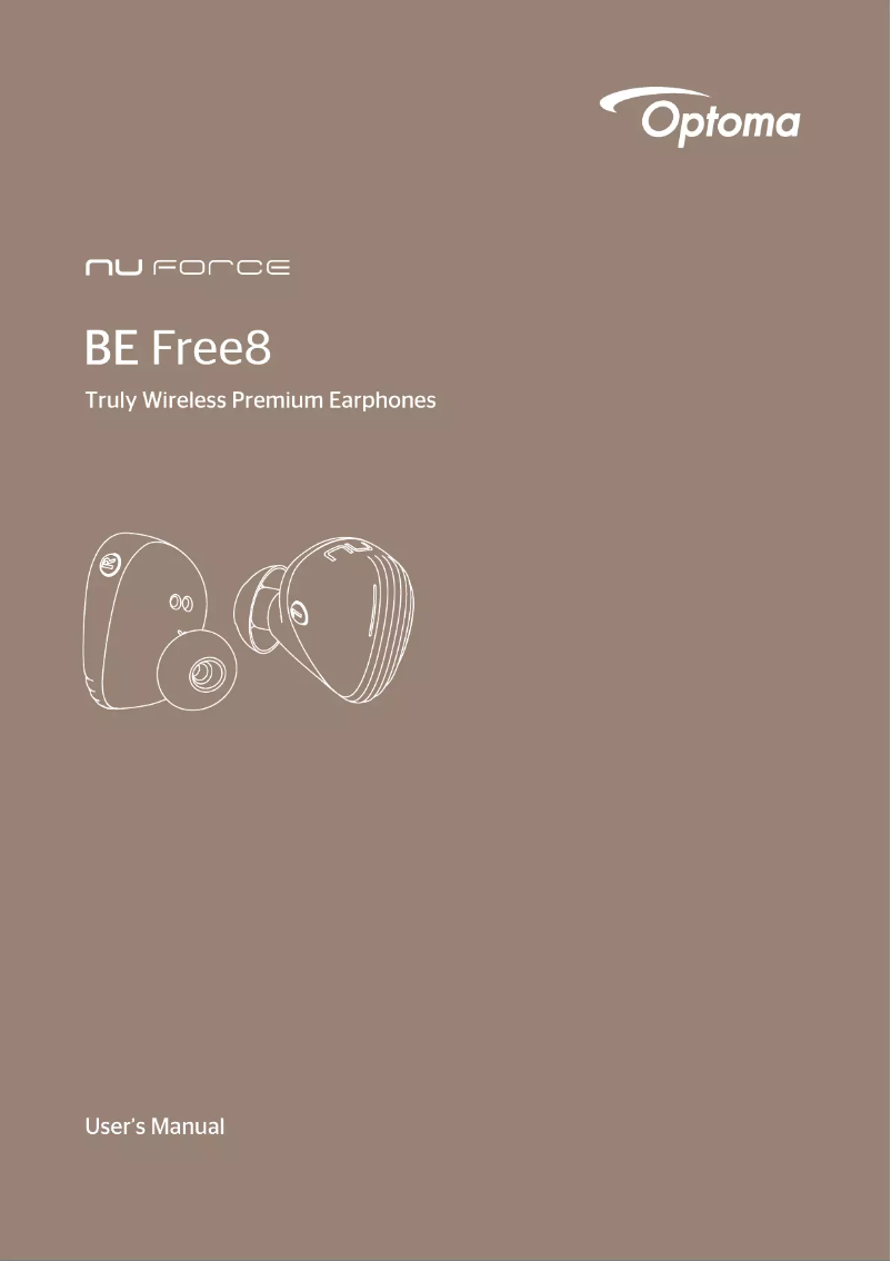 Page n°1 - Manuel utilisateur Optoma NuForce BE Free8