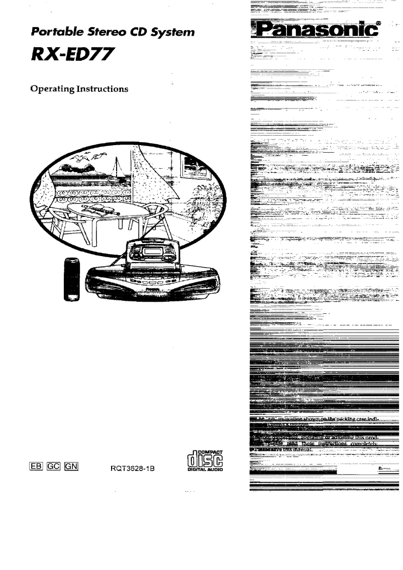 Page 1 de la notice Manuel utilisateur Panasonic RX-ED77
