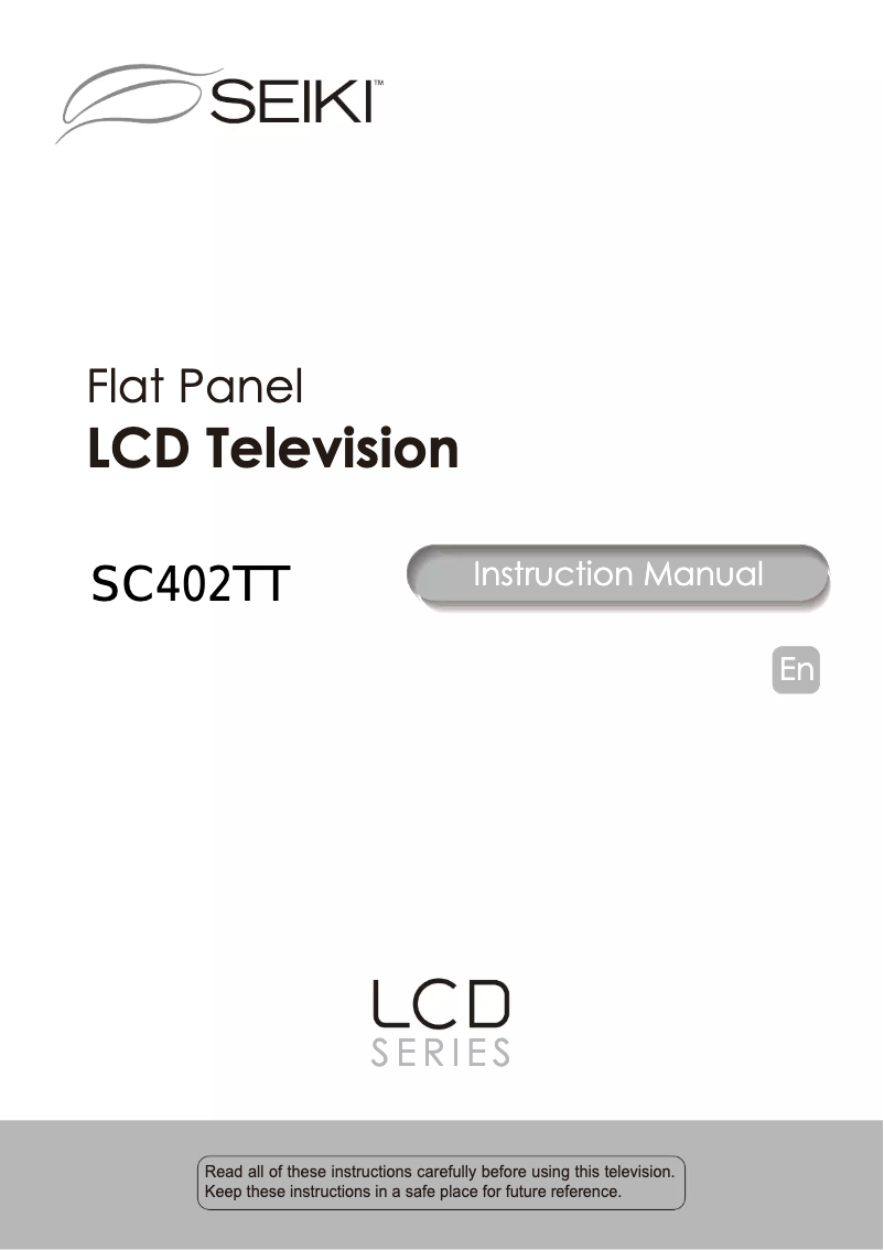 Image de la première page du manuel de l'appareil SC-402TT