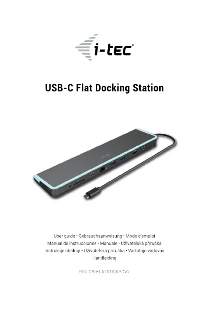 Image de la première page du manuel de l'appareil C31FLATDOCKPDV2