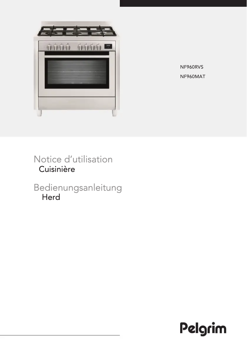 Page 1 de la notice Manuel utilisateur Pelgrim NF960RVS