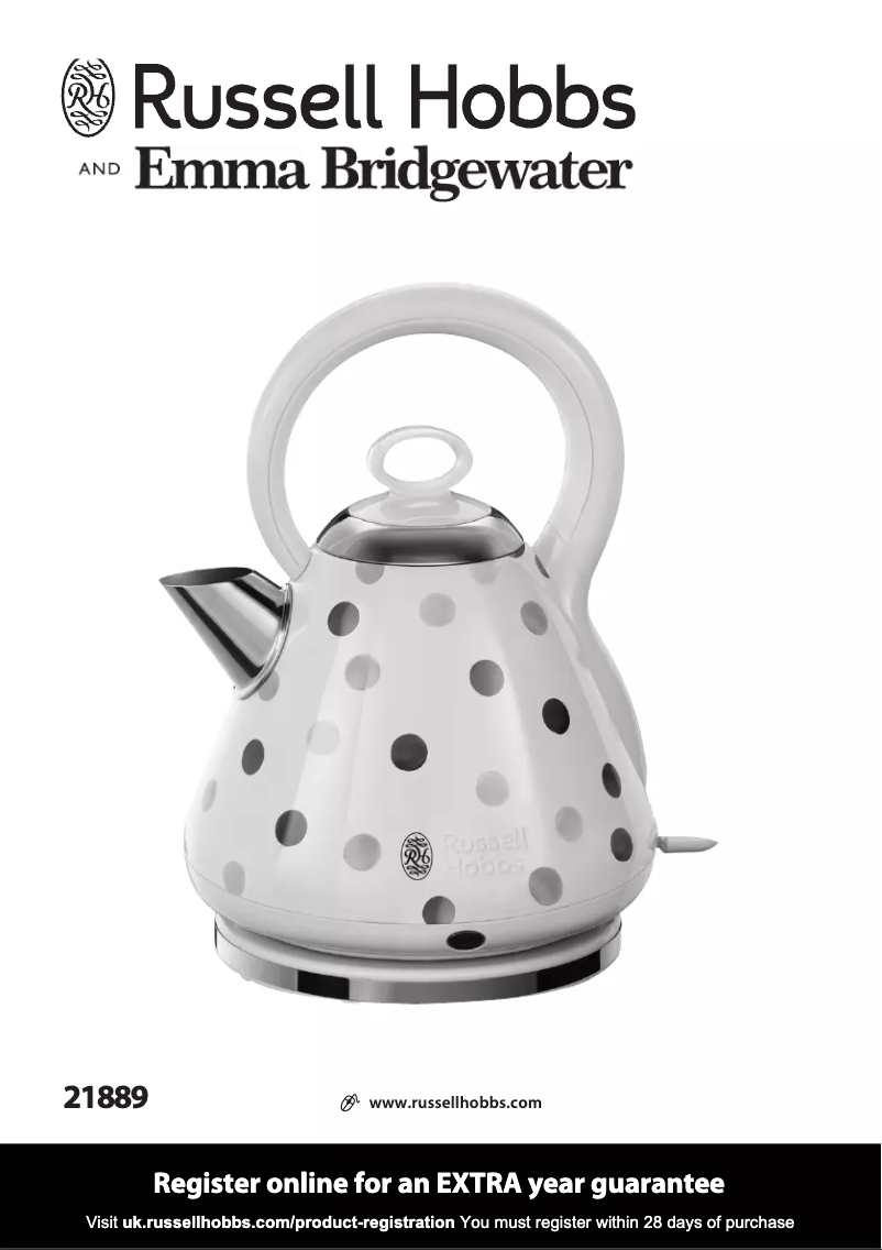 Page 1 de la notice Manuel utilisateur Russell Hobbs Emma Bridgewater 21889
