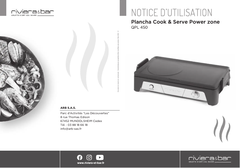 Image de la première page du manuel de l'appareil QPL 450