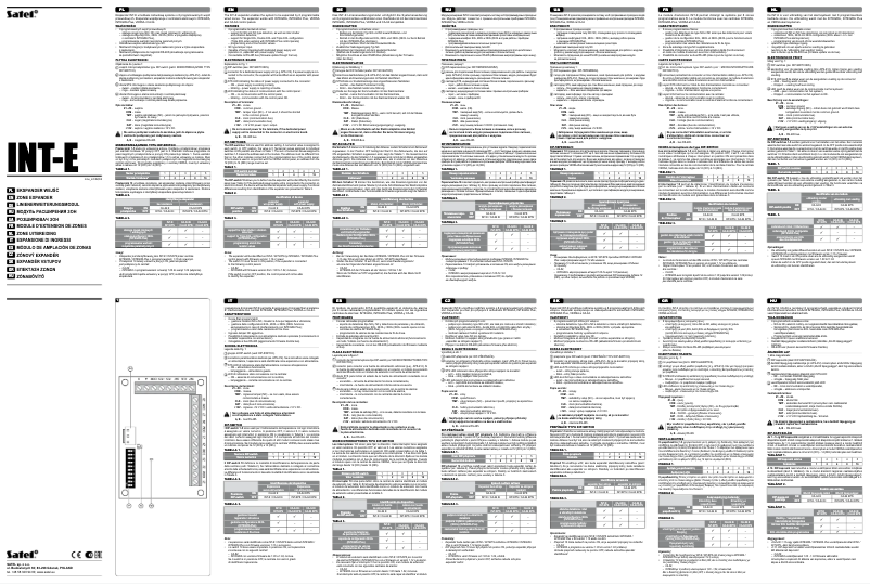 Image de la première page du manuel de l'appareil INT-E
