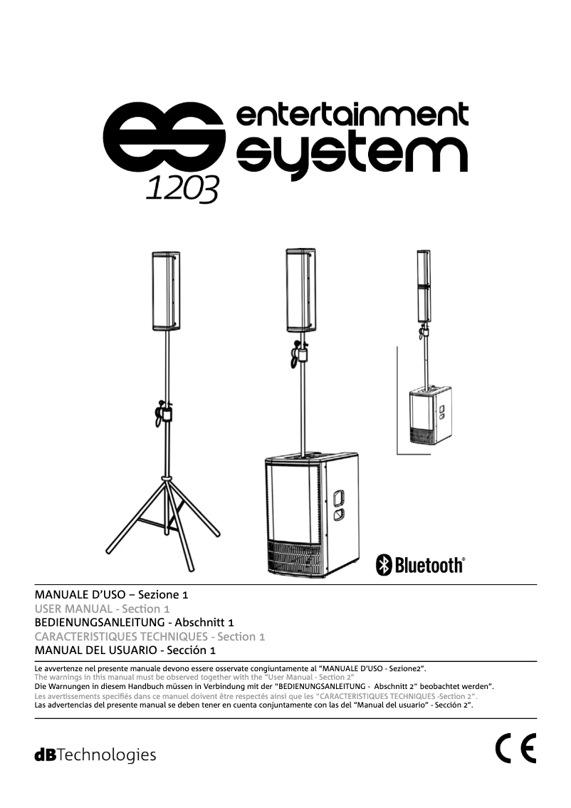 Página 1 del manual Manual de usuario DB Technologies es1203