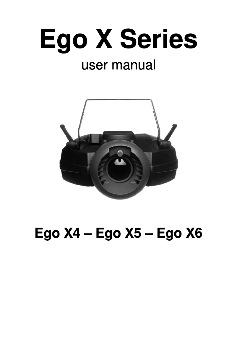 Page n°1 - Manuel utilisateur Martin Ego X6