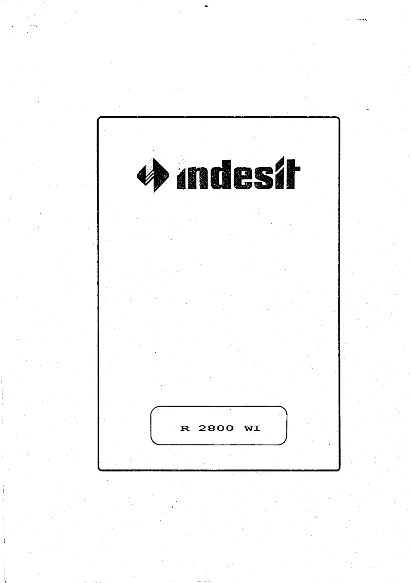 Page 1 de la notice Manuel utilisateur Indesit R 2800 WI