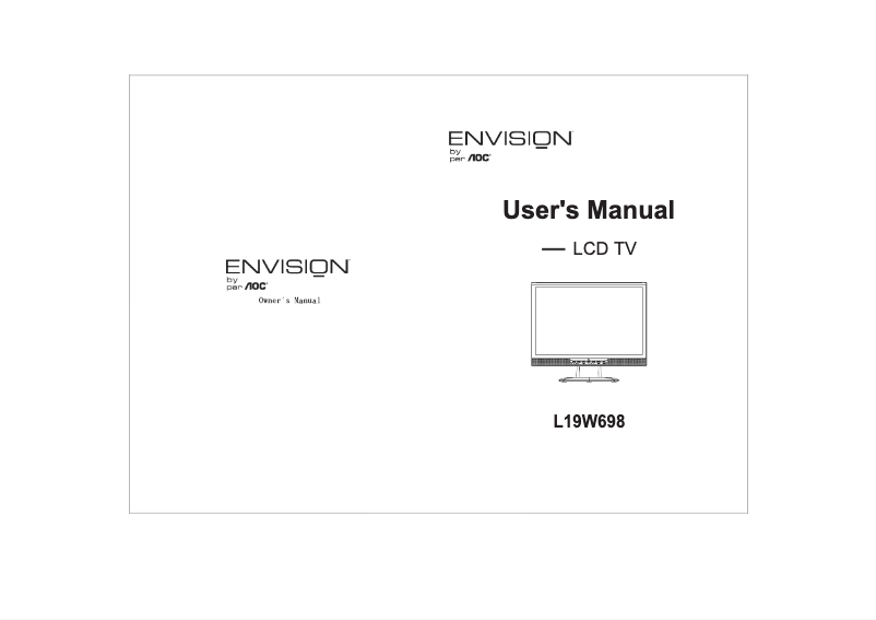 Image de la première page du manuel de l'appareil L19W698