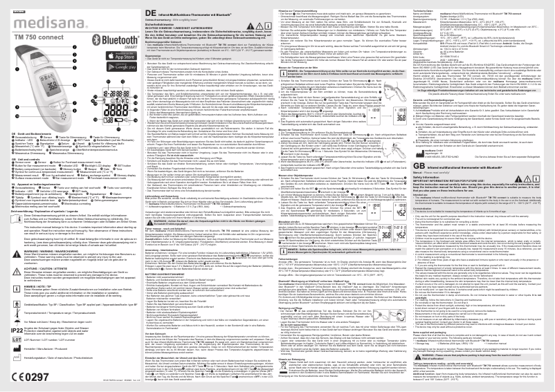 Page n°1 - Manuel utilisateur Medisana TM 750 Connect