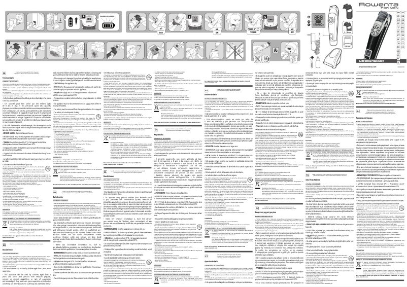 Image de la première page du manuel de l'appareil Airforce Precision TN4850F0