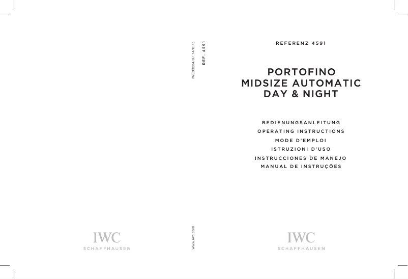 Page 1 de la notice Manuel utilisateur IWC Portofino Midsize Automatic Day and Night 4591