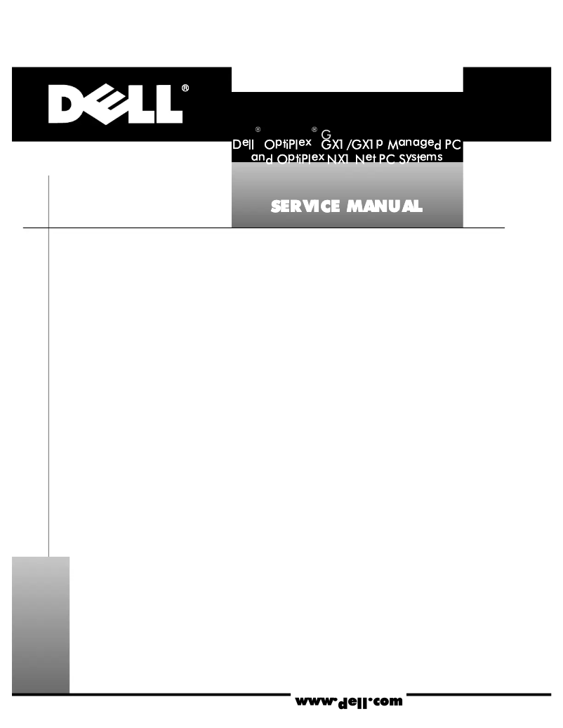 Page n°1 - Manuel utilisateur Dell OptiPlex GX1p