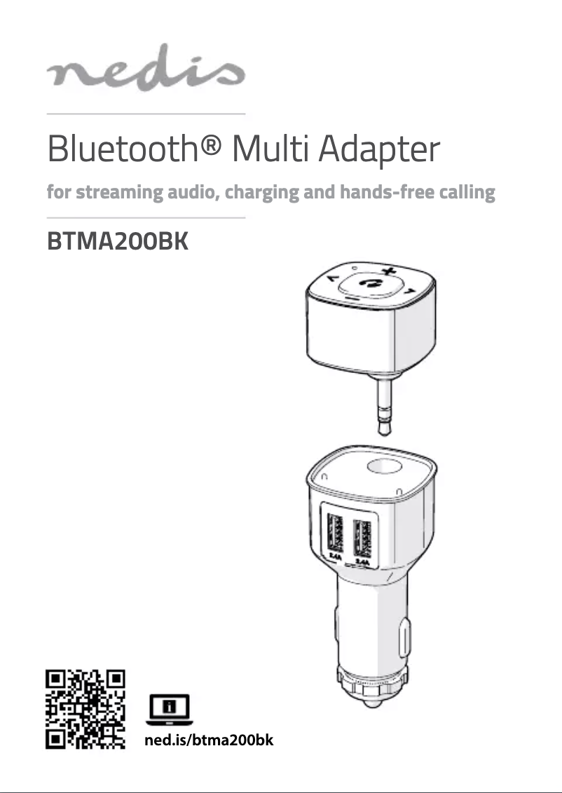 Page 1 de la notice Manuel utilisateur Nedis BTMA200BK