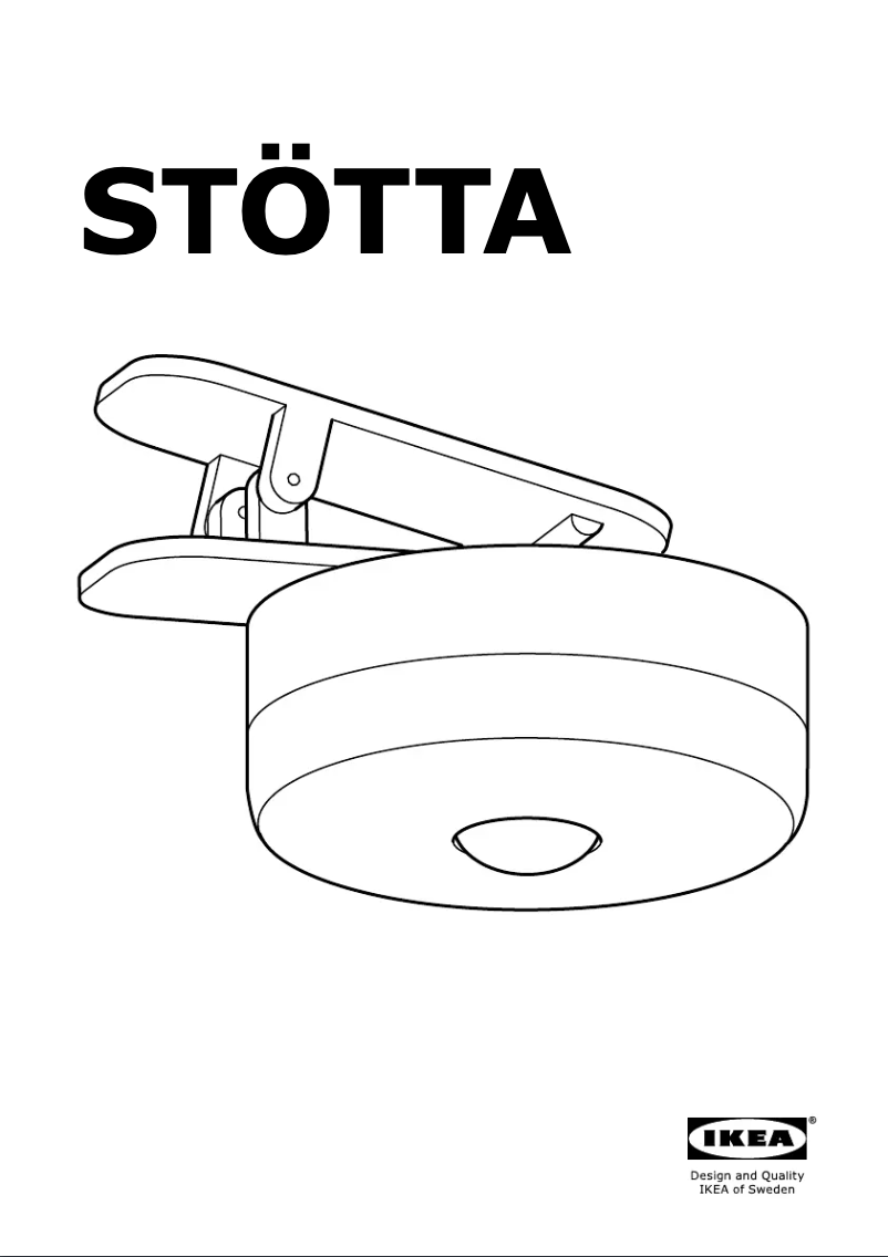 Page 1 de la notice Manuel utilisateur Ikea STÖTTA 602.872.35