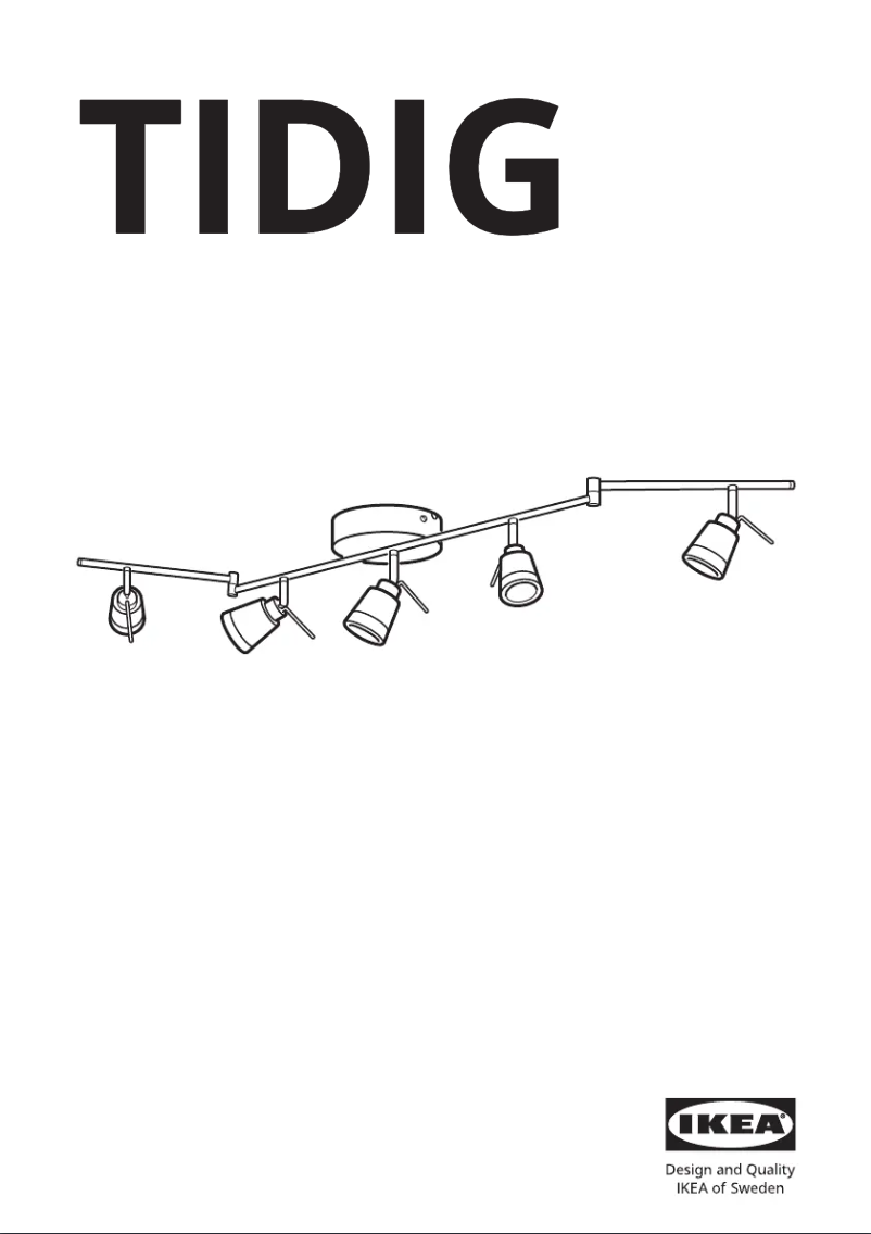 Image de la première page du manuel de l'appareil TIDIG 705.364.42