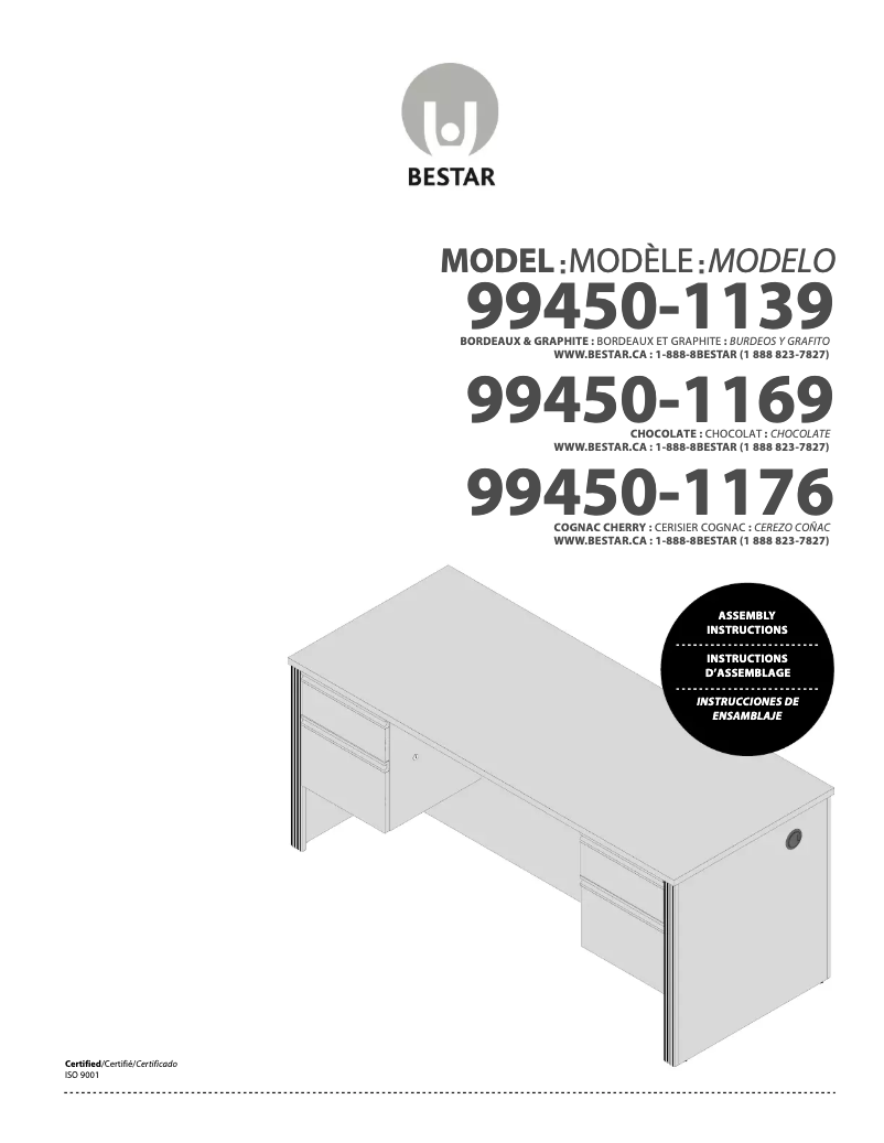 Page 1 of the manual User Manual Bestar Prestige + 99450-39