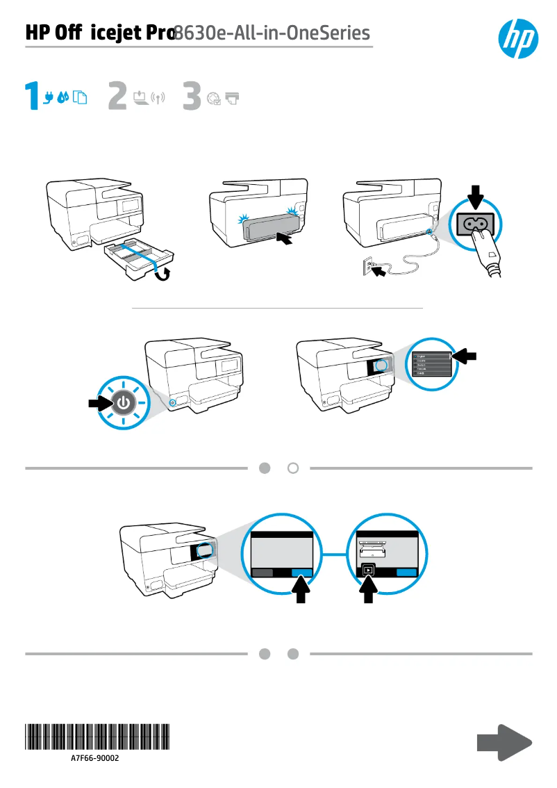 Image de la première page du manuel de l'appareil Officejet Pro 8630