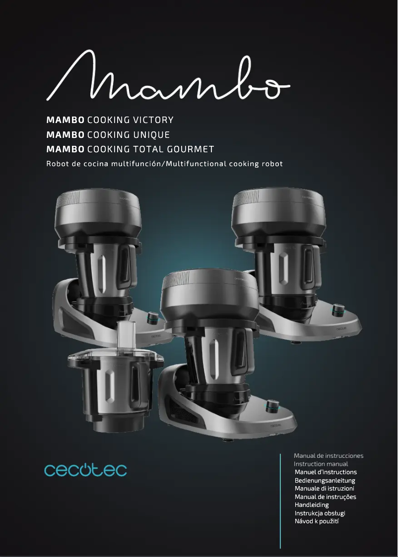 Image de la première page du manuel de l'appareil Mambo CooKing Total Gourmet