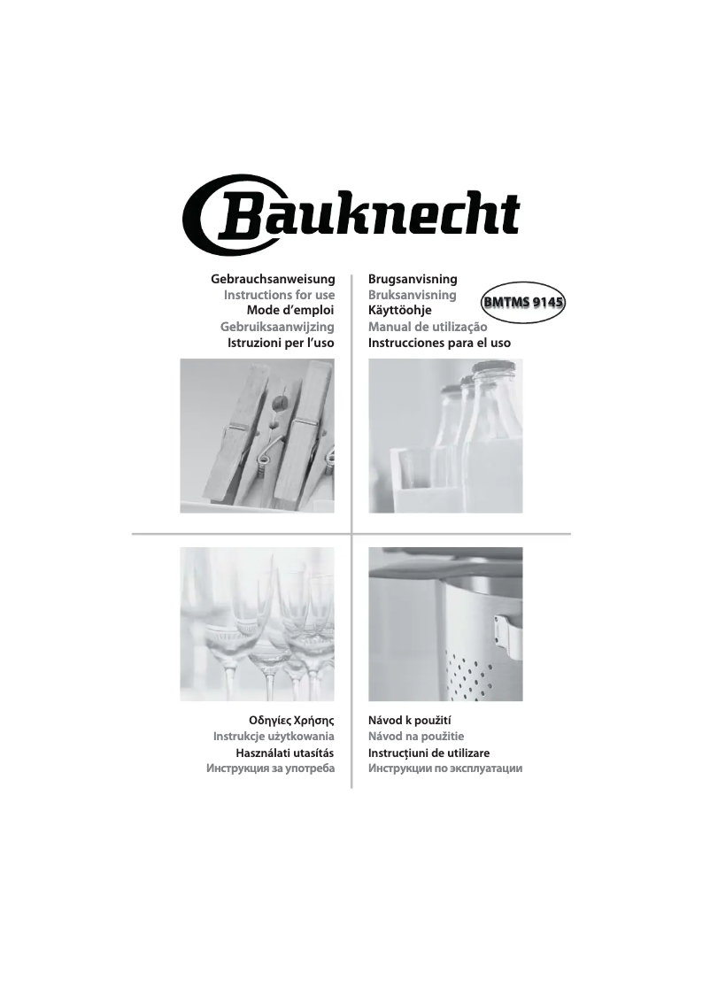 Page n°1 - Manuel utilisateur Bauknecht BMTMS 9145