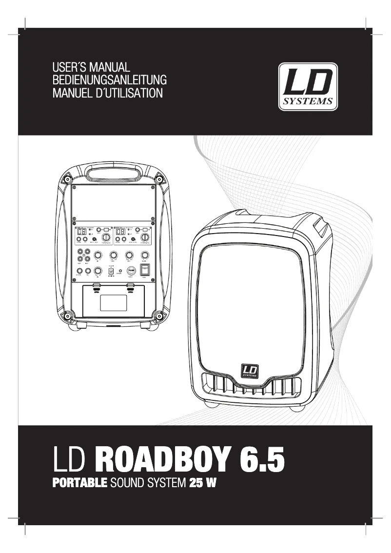 Página 1 del manual Manual de usuario LD Systems LDRB65