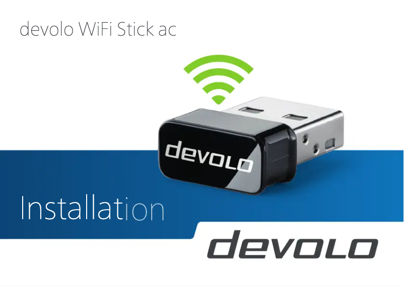 Page 1 of the manual User Manual Devolo WiFi Stick ac