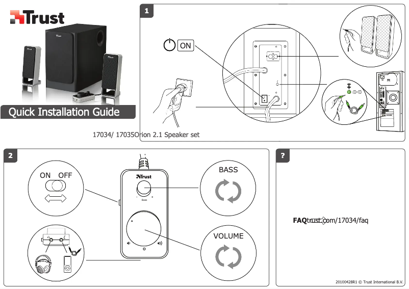 Página 1 del manual Manual de usuario Trust Orion 17035
