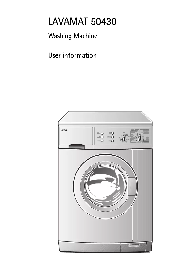 Imagen de la primera página del manual del dispositivo Lavamat 50430