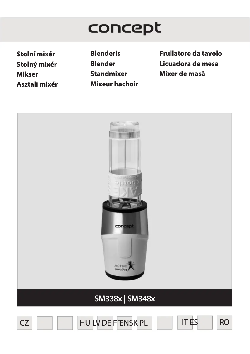 Page n°1 - Manuel utilisateur Concept SM3483