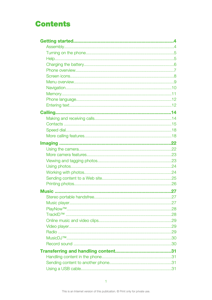 Page 1 de la notice Manuel utilisateur Sony Jalou D&G