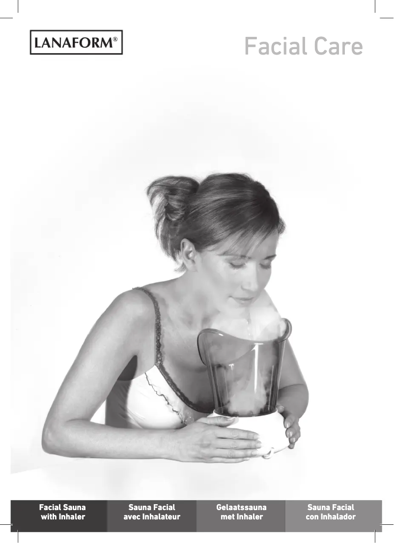 Image de la première page du manuel de l'appareil Facial Care