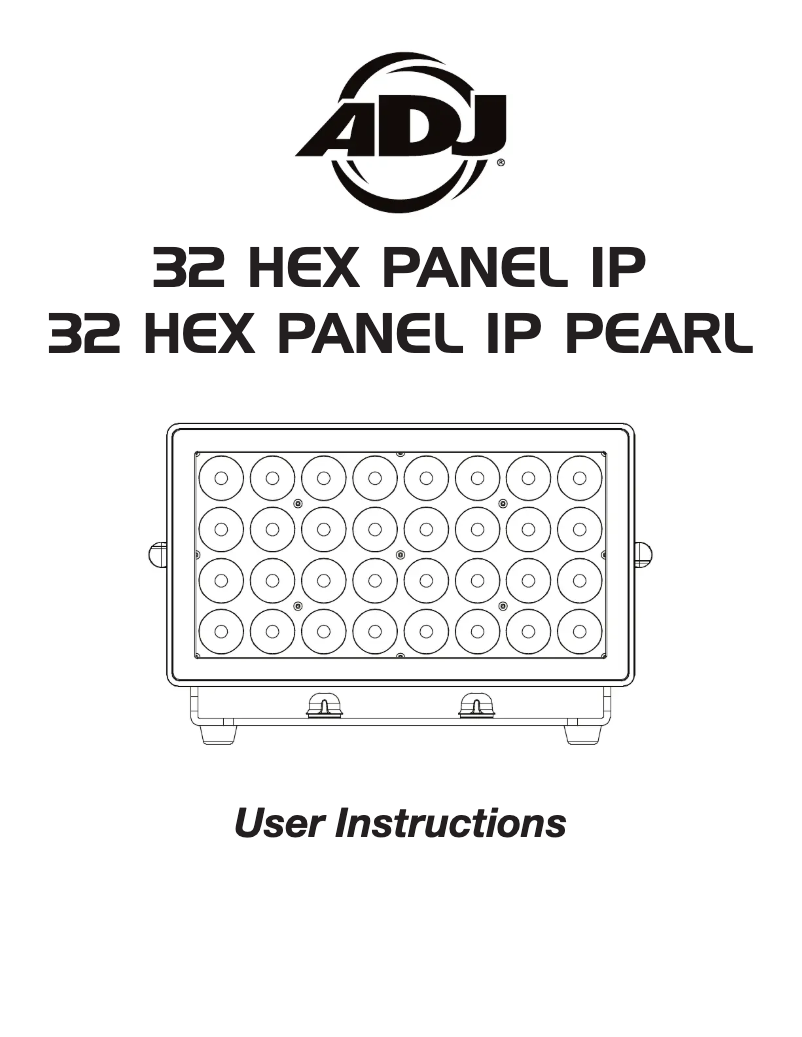 Image de la première page du manuel de l'appareil 32 HEX Panel IP