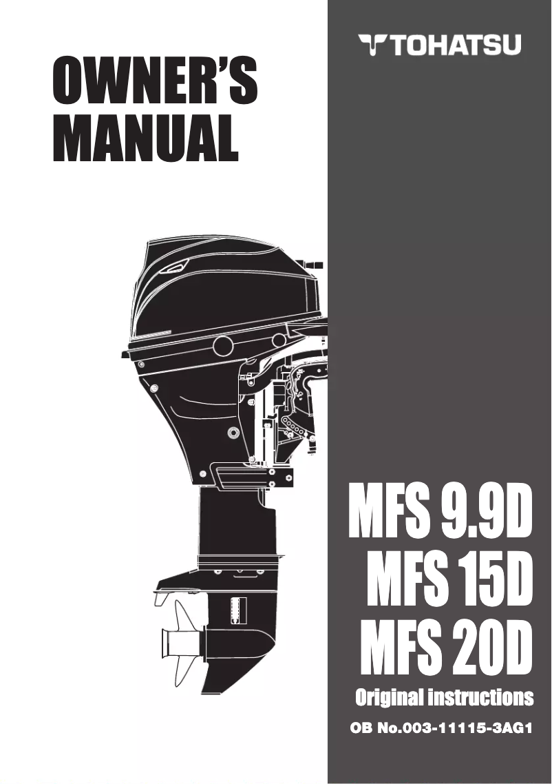 Imagen de la primera página del manual del dispositivo MFS20D