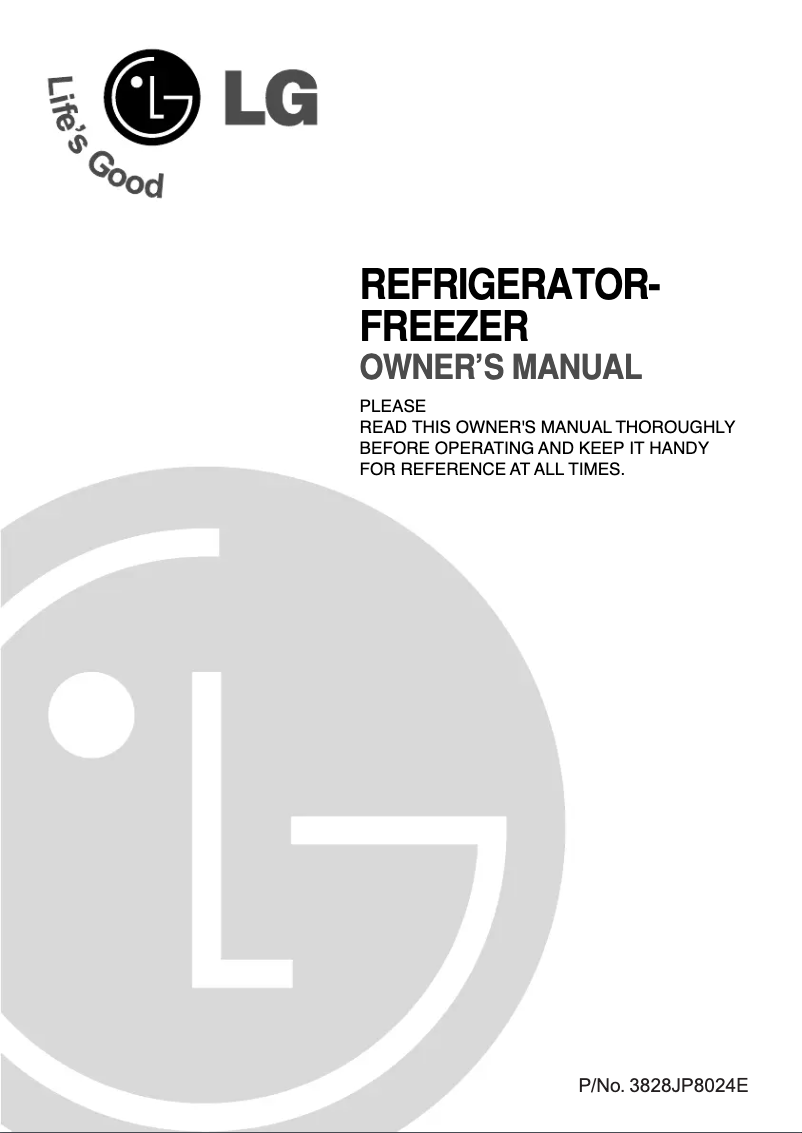 Page 1 de la notice Manuel utilisateur LG GN-U192SLK