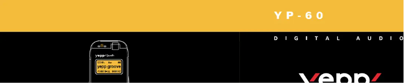 Image de la première page du manuel de l'appareil Yepp Sports