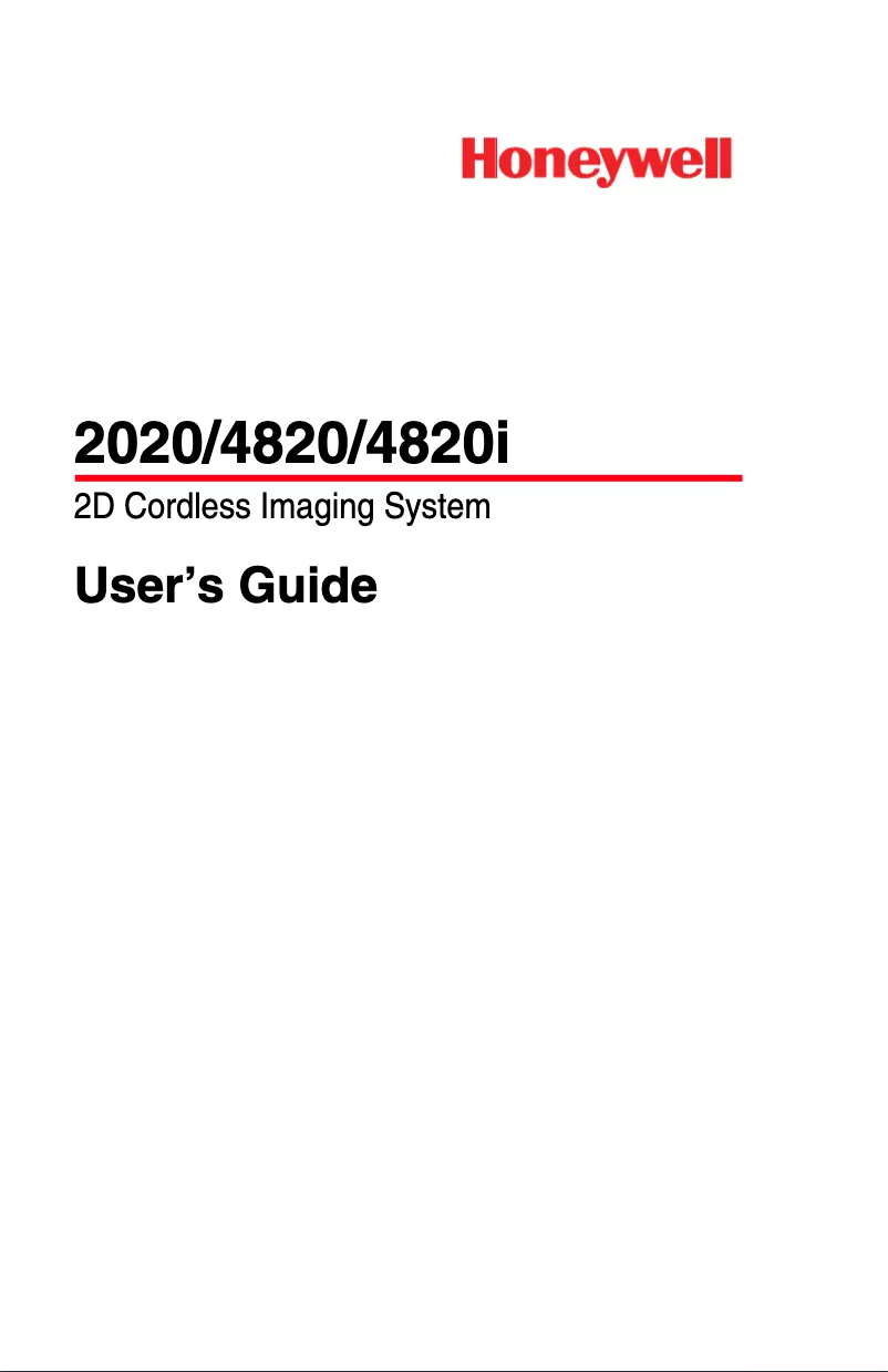 Página 1 del manual Manual de usuario Honeywell 4820