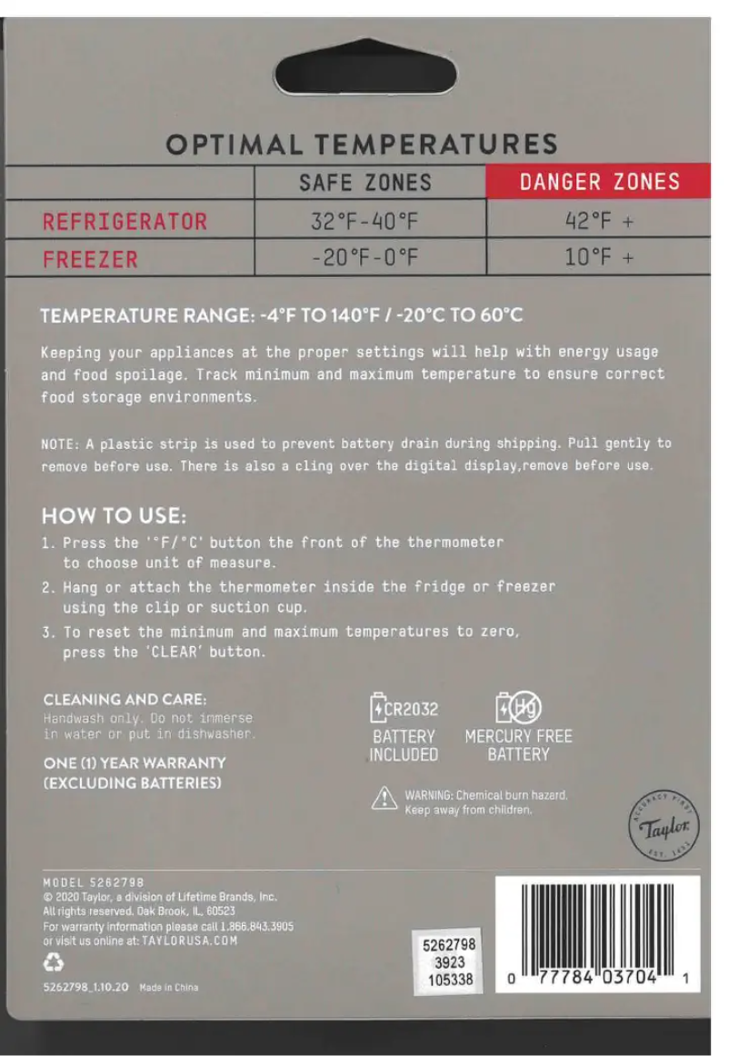 Image de la première page du manuel de l'appareil 5262798