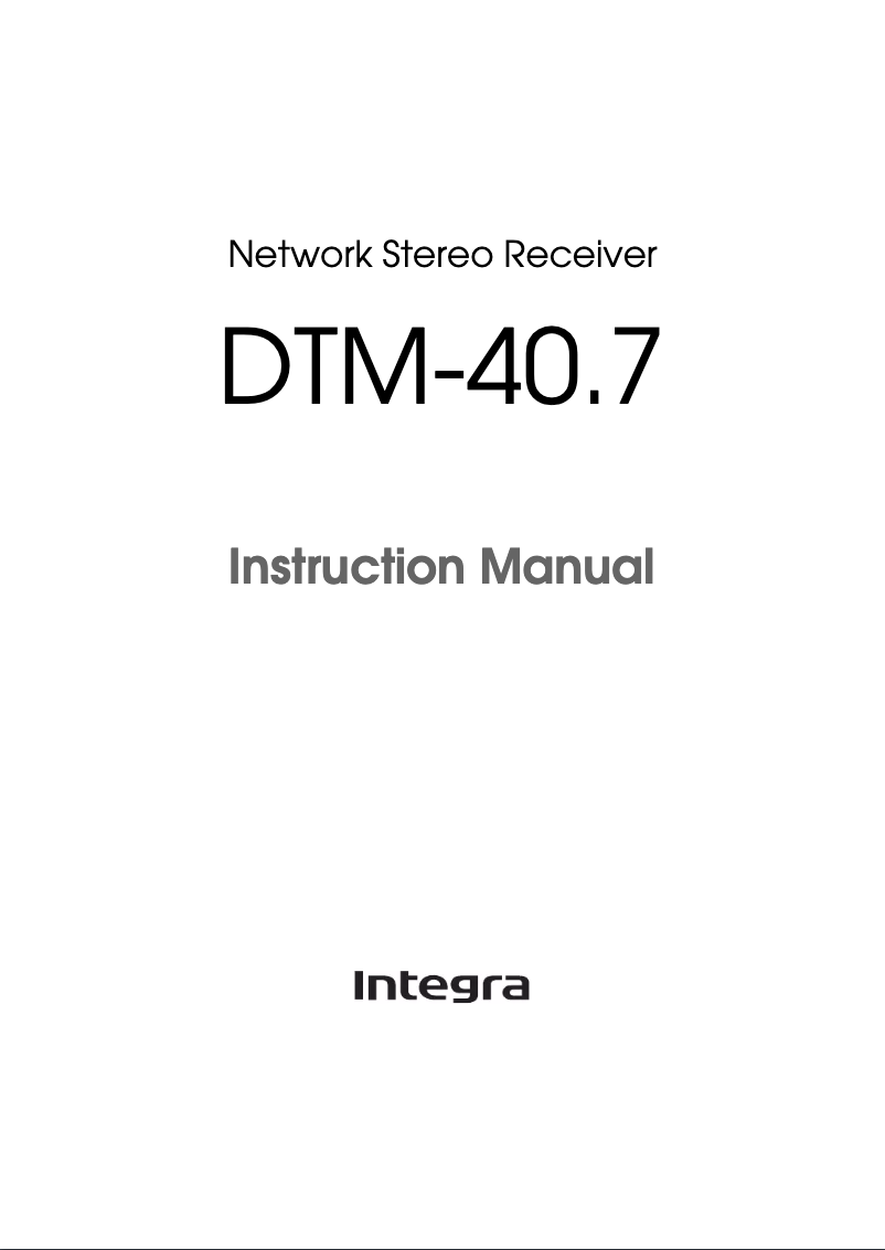 Image de la première page du manuel de l'appareil DTM-40.7