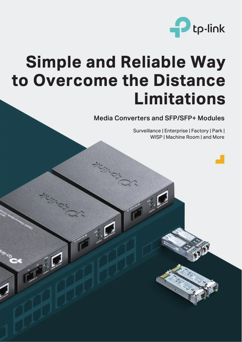 Page 1 of the manual Technical Sheet TP-Link MC110CS