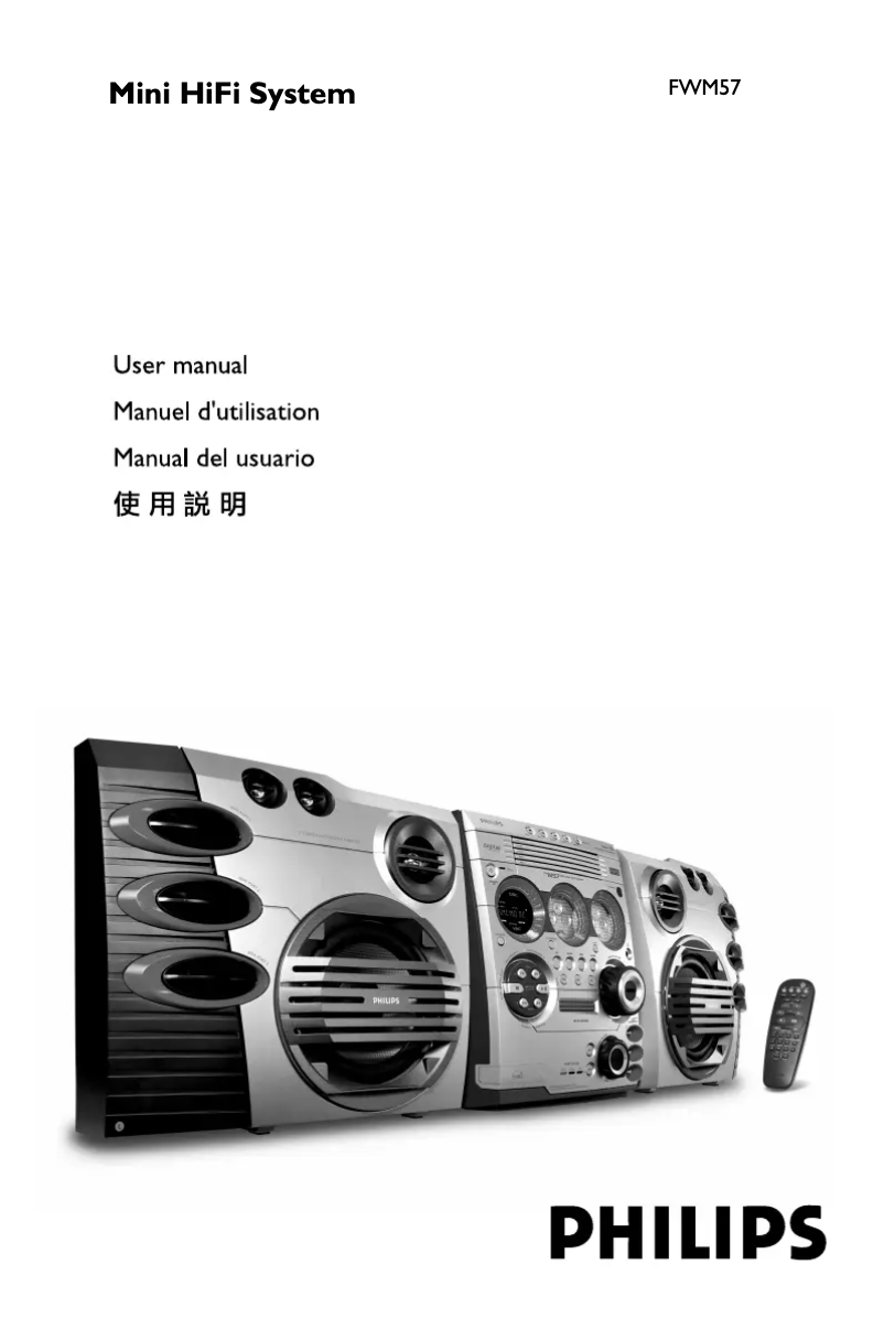 Page 1 de la notice Manuel utilisateur Philips FWM57