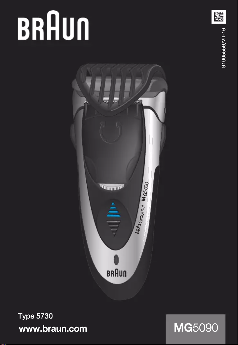 Page n°1 - Manuel utilisateur Braun MG5090