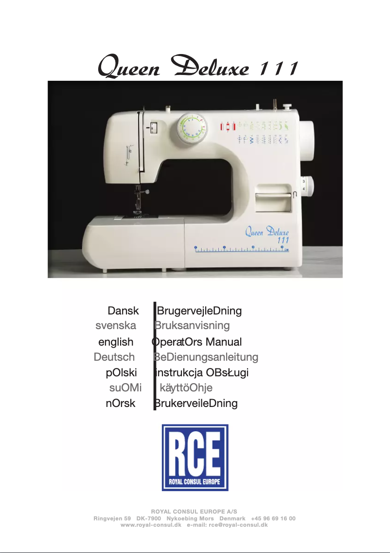 Image de la première page du manuel de l'appareil Queen Deluxe 111