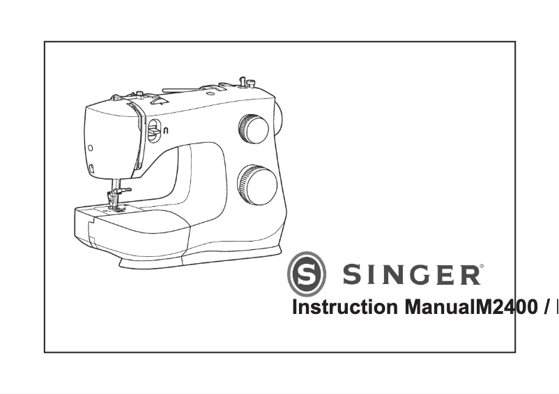 Page n°1 - Manuel utilisateur Singer M2405