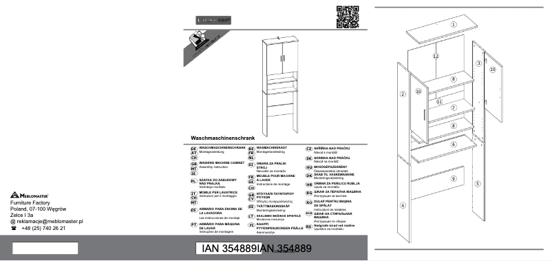 Image de la première page du manuel de l'appareil IAN 354889