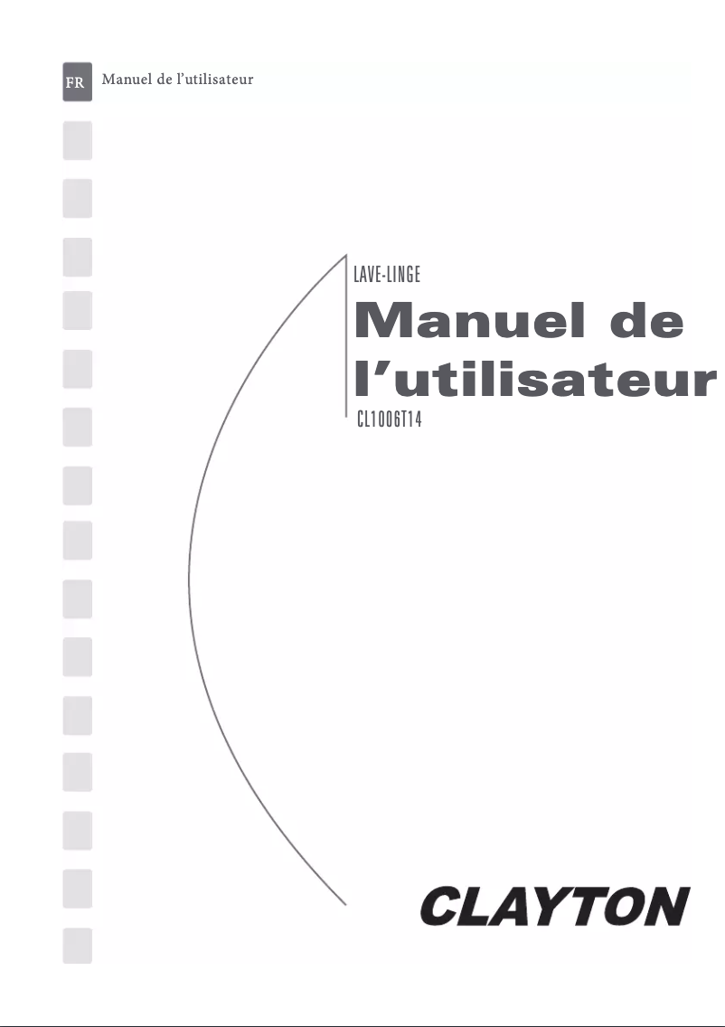 Image de la première page du manuel de l'appareil CL1006T14
